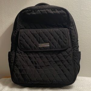 Very Bradley Black quilted backpack.